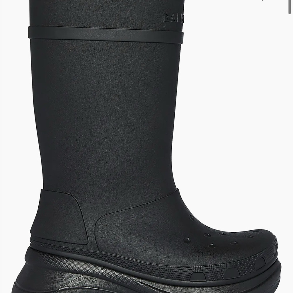Balenciaga Matte Black High Boots